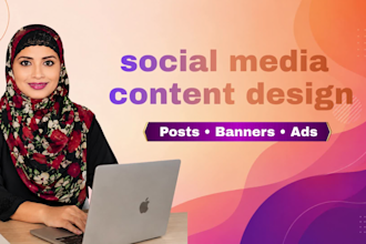 create social media content design for post banner ads
