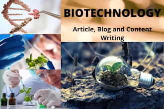 write in biotechnology, biochemistry article and blog