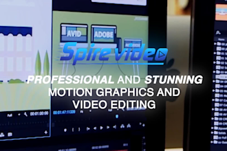 do creative motion graphics and video editing