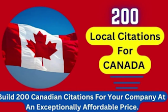 do 200 canadian business citations to boost your local SEO ranking
