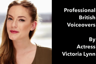 record a dynamic, professional british female voice over