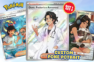 draw pokemon team and you as trainer for tcg pokemon card