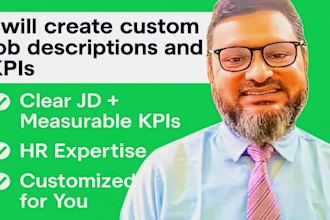 create custom job descriptions and kpis for your business
