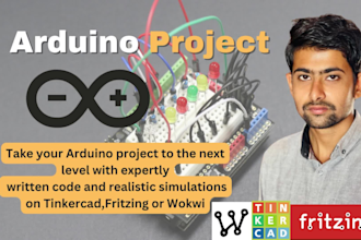 do arduino programming and project on fritzing, tinkercad and wokwi