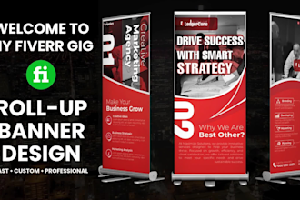 design roll up yard signs, tents, and banners