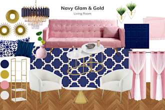 create interior moodboard and shopping list for your space
