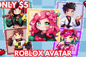 draw your roblox character into an anime style pfp