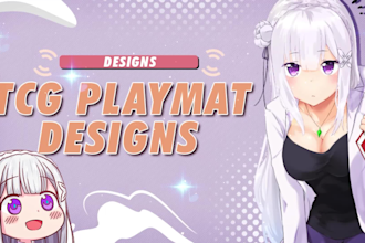 create an amazing tcg playmat design for you