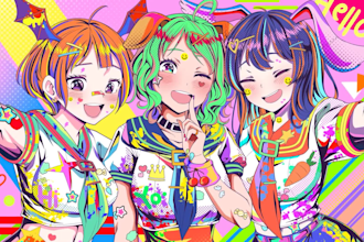 draw anime art, original character or fanart for you