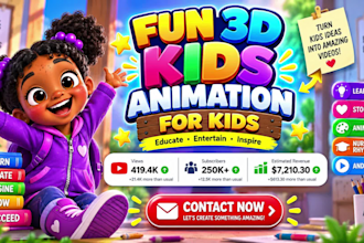 create best kids learning videos for youtube, kids channel