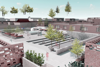 create architectural photo montage and concept visualization