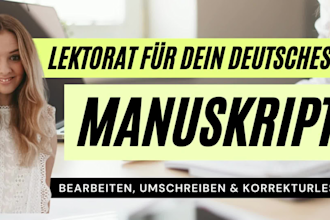 proofread and edit your german book