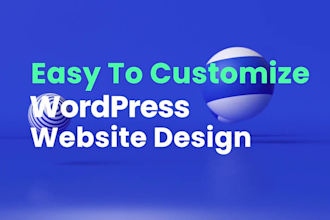 do wordpress design and mobile friendly website development