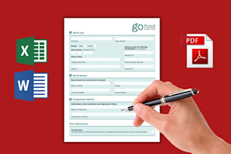 design professional fillable pdf form quick delivery