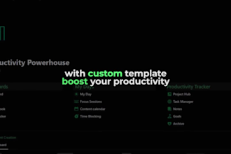 create a custom notion template within 24h