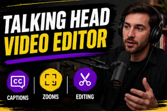 edit podcast clips and talking head videos professionally