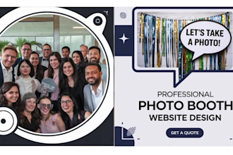 create a photo booth website, 360 photo booth site with online booking features