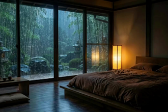 create 30 cozy relaxing rain video meditation videos for youtube