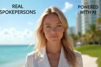 ai spokesperson video testimonial, video presentation in any language