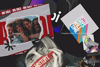 create a creative video intro for youtube, promo or brand