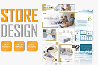 create amazon storefront design, amazon store or brand store