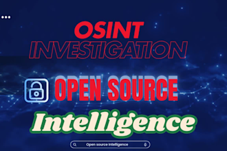 be your private investigator,osint expert,detective and personal data collector