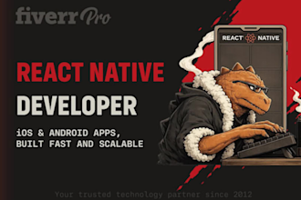 provide a cross platform mobile app development with react native