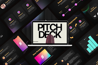 design, redesign investor pitch deck and powerpoint presentation for business