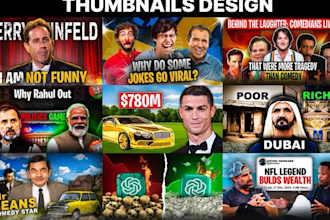 design an attractive youtube thumbnail