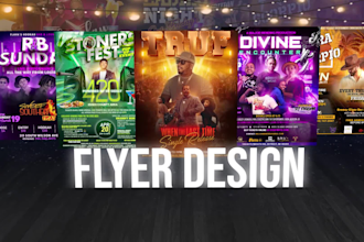 do eye catching flyer design and poster , animated motion flyer for social media
