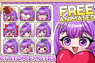 custom twitch emotes, discord emoji, sub badges, and animated for stream