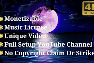 create youtube channel 4k relaxing meditation music videos