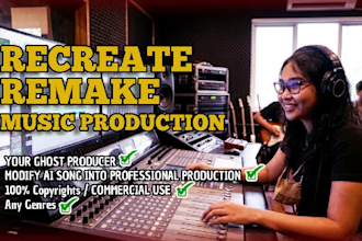 recreate remake your ai song into professional quality
