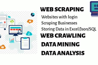 do python scripting, data scraping,data mining