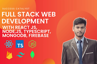 do full stack web development with reactjs nodejs mongodb typescript