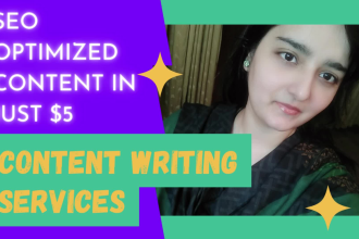 be your freelance writer and provide SEO optimized content