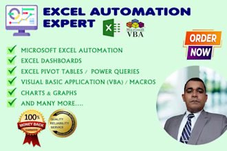 develop advanced excel automation and vba programming