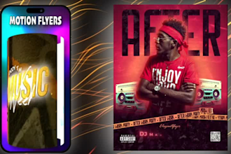 create dynamic motion flyers and posters