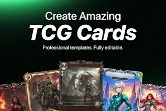 design custom tcg card templates frames and layouts