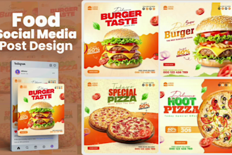 design professional, modern and creative social media post