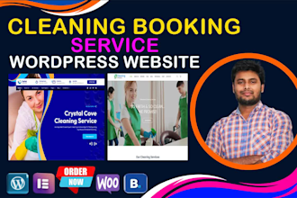 build a cleaning service website with bookingkoala