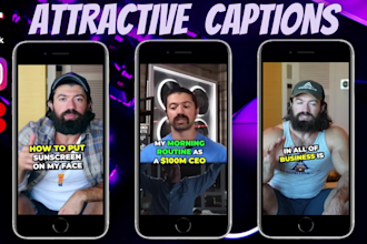 add attractive captions to your instagram, tiktok and short videos