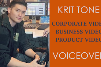 do male english voiceovers for business product videos