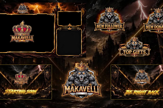 create a live chat overlay, intermission screen for twitch