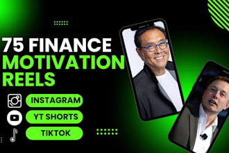 create 75 finance motivational reels youtube shorts tiktok