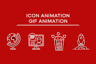 do icon animation, GIF animation and lottie animation