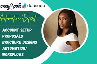 setup honeybook CRM account, optimize dubsado workflows 17hats crm automation