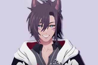 draw and rig 2d vtuber model live2d rigging vtuber avatar anime commission