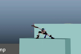 do 3d game character animation 3d rigging model unreal engine ue5 game animation
