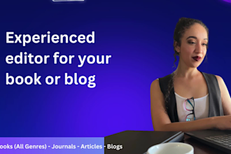 proofread and edit your book, journal, or article